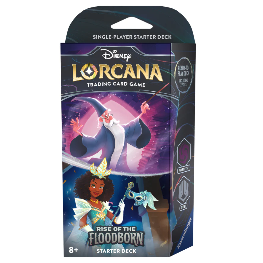Starter Deck Lorcana; Rise of the Floodborn (Amethist - Steel)